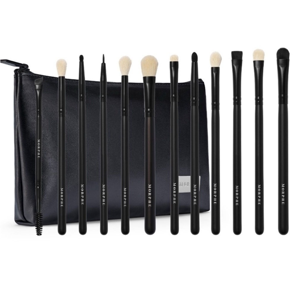 Morphe Black Brush Collection with Case